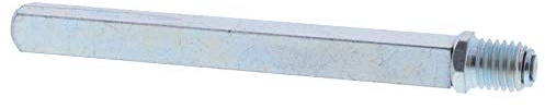 ToniTec Rollen-Wechselstift verzinkt Typ O Drückerstift mit M12Gewinde, Vierkant 8x8 mm, Länge 115 mm Türwechselstift für Garnituren mit Knauf außen und Drücker innen