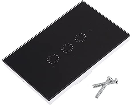Pannello interruttori touch wireless WIFI intelligente 1/2/3 gang - Controllo vocale e tramite APP, vetro temperato ultrasottile, impostazione timer, facile gestione dell'illuminazione