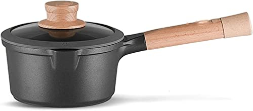 YQBUER Wok Multifunktionaler Milchtopf Antihafttopf Kochtopf Suppentopf Haushaltskochen Instant Nudeltopf Saucentopf