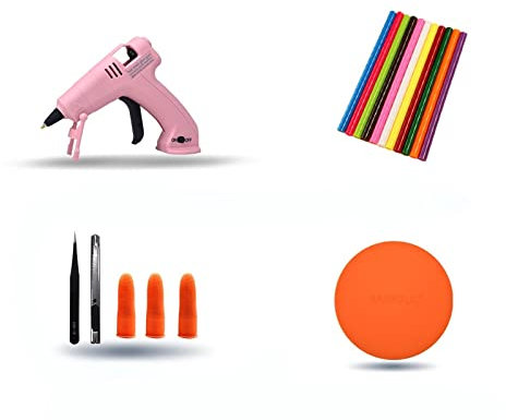 Pistola per colla a caldo Pistola For Colla A Caldo Senza Fili Pistola For Colla A Caldo For Bambini Artigianato A Mano For La Casa Riparazione Fai-da-te Usa 7mm Colla Stick Pistola For Colla Wireless