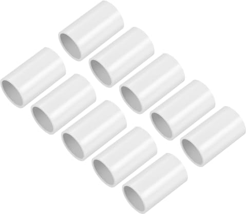 sourcing map Accoppiatore per condotto in PVC, 25 mm, terminale per tubo elettrico, confezione da 10