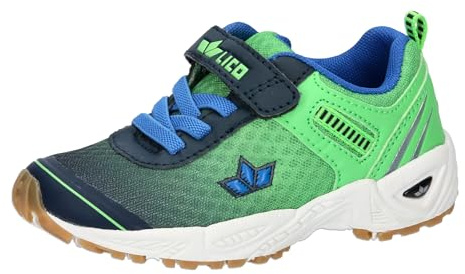 Lico Garçon Unisex Kinder Barney Chaussures de Sport en Salle, Bleu Marine, Vert et Bleu, 28 EU