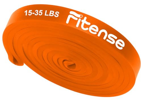 Fitense 1 Pcs 15-35 lbs Bande de Resistance Elastique,Orange