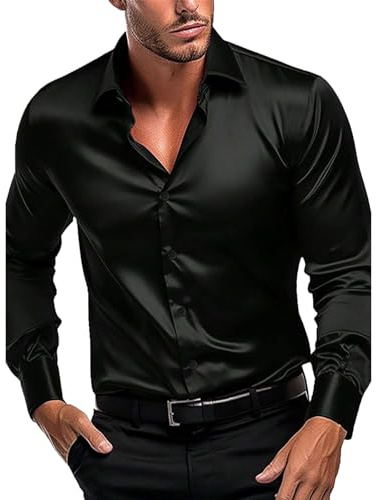 Camicia Uomo No Stiro Camicia Elegante Botton Down Classica Tinta Unita Camicie Manica Lunga Cotone Coreana Traspirante Bluse Estiva Bianca Casual Camicia Da Lavoro Da Cerimonia Per Le Vacanze