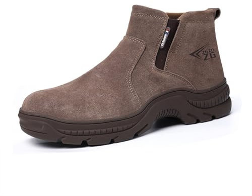 Scarpe Antinfortunistiche Uomo Leggere con Punta in Acciaio Antiscivolo Scarpe da Lavoro Saldatori Calzature Sicurezza