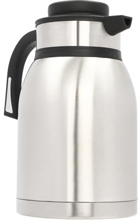 Flask for Hot Drink, 2L Thermal Coffee Milk Carafe Jug, Stainless Steel Insulated Vacuum Pot, for Tea Hot and Cold Drinks