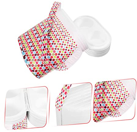 HONITANO Isolierte Flaschentasche Babyflaschentasche mit Doppelbehälter Frei für Babymilch und Snacks Tragbar und Reinigungsfreundlich für Kita und Reisen Zufällige Farbe