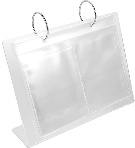 Ipetboom Nail Sticker Display Album Sturdy Nail Art Sticker Collecting Book with Transparent Pages for Easy Showcasing for DIY Enthusiasts