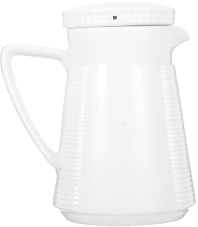 UKCOCO Pichet Céramique Multi avec Couvercle Étanche Carafe à Eau Domestique Épaisse et Résistante Accessoire Maison Élégant pour Boissons Froides