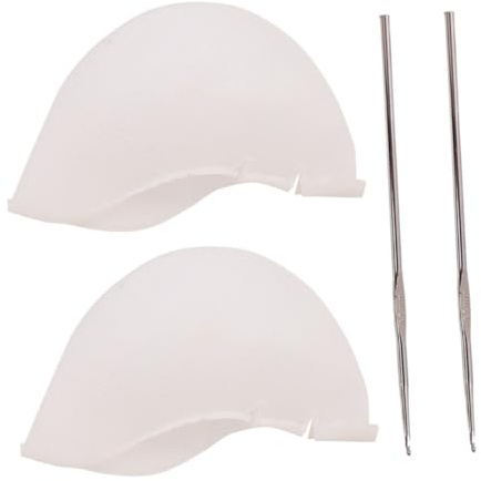 TOPPERFUN con Ago e Uncinetto in Silicone Set 2 Cappucci per Tintura Chioma e Riflessi Precisi Aderenti e Comodi per Colorazione Professionale