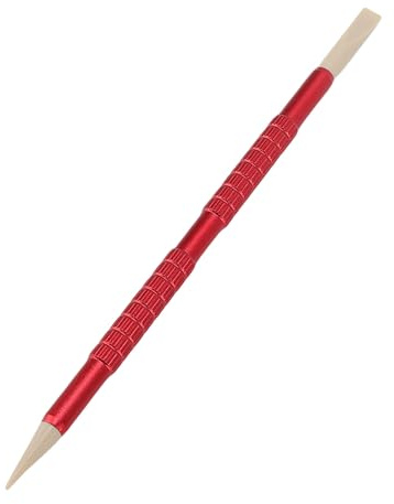 AYNEFY Bâton de Nettoyage de Montre, Stylo de Nettoyage de Montre de 5,12 Pouces avec Tube de Rangement, Outil de Tige Auxiliaire de Mouvement d'en Alliage D'aluminium pour Cadran (Rouge)