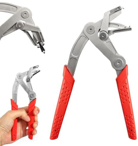 VUTYNKO Bilklipp borttagare tång, 16,5 x 9,5 cm bilklämmor tång med förbättrad fjäder, monteringsborttagningsmedel bilverktyg för dörrbeklädnader, instrumentpaneler, ytterfästen, nitar och spännen