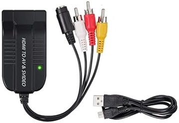 Adaptador HDMI A AV-S-Video Entrada S-Video Salida AV CVBS Convertidor De Vídeo(With power cable)