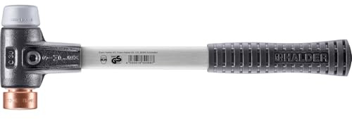 SIMPLEX-Schonhammer, TPE-mid/Kupfer; mit verstärktem Tempergussgehäuse und Fiberglasstiel | D=30 mm | 3734.030