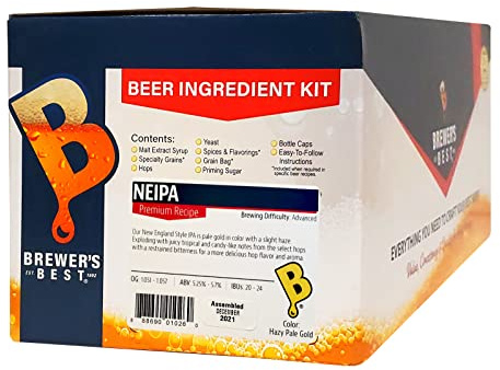 Brewer's Best NEIPA (New England IPA) Five Gallon Beer Making Ingredient Kit