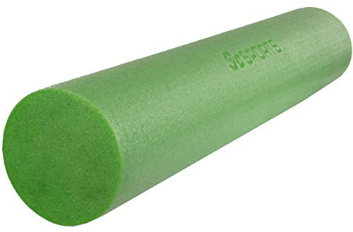 ScSPORTS® Pilatesrolle - 90 x 15 cm, Schaumstoff, Grün - Faszienrolle, Fitness Massagerolle, Schaumstoffrolle für Yoga, Massage, Pilates, Physiotherapie, Rücken, Beine, Arme, Wirbelsäule