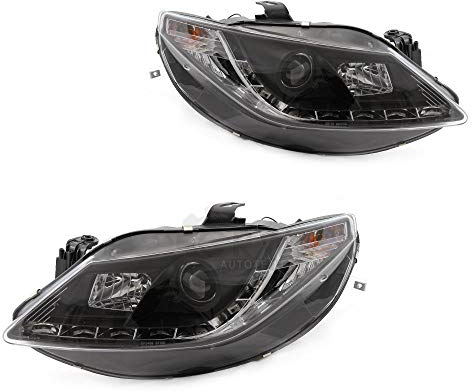 Scheinwerfer Set für Ibiza IV 6J Bj 08-03.12 klar/schwarz Dragon Lights