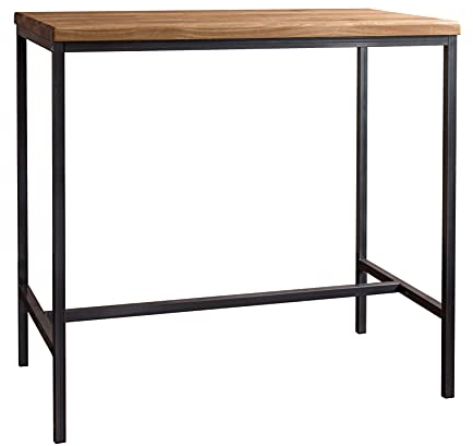 Original BestLoft® Bartisch Massive edle Eiche Industriedesign Loft Handmade (EIN Stehtisch:120cmx66cm, Eiche Natur)