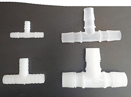 TRLOIYEW 24 Größen 1,6-25mm Equal T Typ Schlauch T-Stück Kunststoff Silikonschlauch Wasserleitungsanschlüsse S721 Joint Aquarium Teile Drop Shipping-5,6 mm