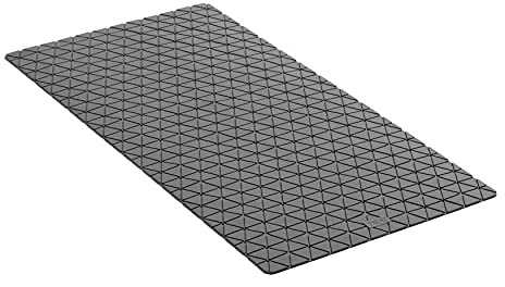TATAY Alfombra Bañera Antideslizante 72 x 36 cm | Seguridad Antideslizante Certificada | Material TPE SBS con Mayor Sujeción, Tacto Agradable y Durabilidad Superior - Mediana - Modelo Diamond - Gris