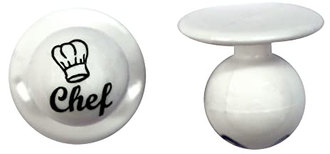 Exner Kugelknöpfe weiß Chef mit Mütze (12 Stück)