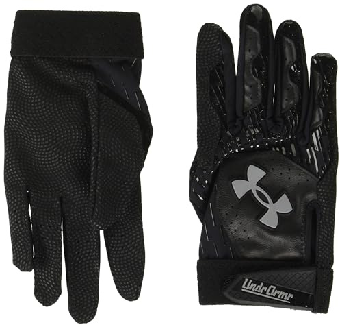 Under Armour Boys' Clean Up T Ball Gloves, 004 BLACK, OSFM
