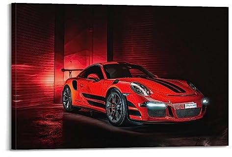 Sportauto-Poster für Porsche 911 GT3 RS Super Car Dekorative Malerei Leinwand Wand und Kunst Bild Familie Schlafzimmer Dekor 30 x 45 cm
