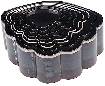 Tyenaza Leder-Stanzformen, Stanzform, DIY-Schärfe, Hartstahl, Leder-Stanzform für Schichtung, Stoff, Lederschmuck, 8 Stück