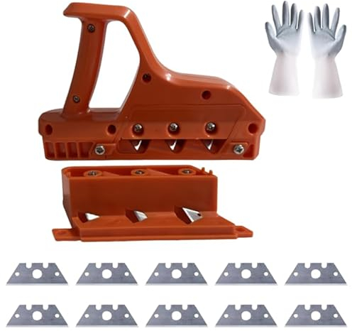 Gipskartonplatten Schnellschneider, Kantenhobel FüR Gipskarton,Gipskarton Kantenschneider,mit 45 ° Und 60 ° Handwerkzeug Schneidwerkzeuge Gipskartonschneider(mit 10 geliefert+Handschuh)