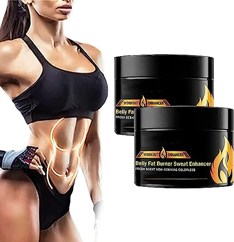 Crème stimulante de force maximale, crème chaude anti-cellulite, crème de sudation pour entraînement, Max Strength Enhancing Cream, crème de forme fine, traitement de la cellulite pour (2pcs)