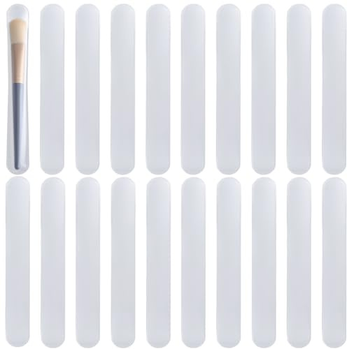 GORGECRAFT 20 st EVA sminkborste skydd kosmetisk makeupborste pennformare fodral organiserare bärbara väskor förvaring vit för kvinnor damer resor handväska tillbehör 18,5 x 2,5 cm, Vitt, 18.5x2.5cm