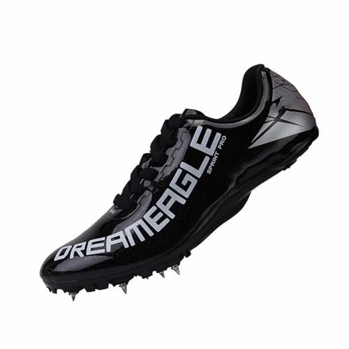 Spikes Leichtathletik Unisex-Leichtathletikschuhe, Jugendsportschuhe mit Spikes und Sprint Leichtathletik-Spike-Schuhe Herren Damen, atmungsaktiv leicht Professional Sportschuhe Laufschuhe