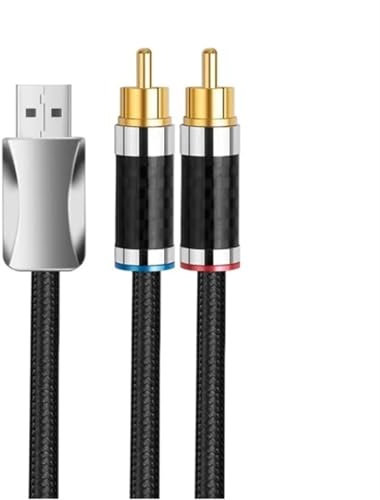 DREEK Cavo audio Cavo audio OFC placcato argento ad alta purezza for amplificatore for altoparlanti Lettore Blu Ray Lettore digitale(1 Meters)