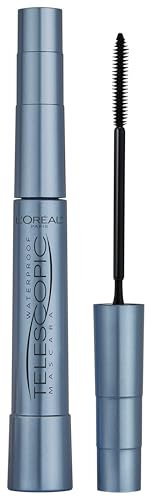 L'Oréal Paris Mascara per ciglia separate di precisione con lunghezza telescopica, False Lash Telescopic Waterproof Mascara nero, 1 x 8 ml