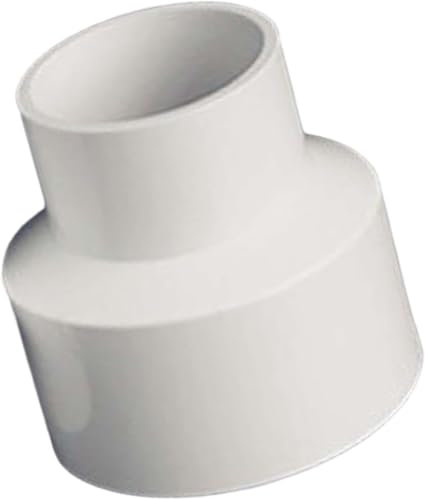 PVC Dust Extractor Hose Reducer Converter Adapter Vacuum Hose Fittings Dust Collector Pipe Connector Attachment Accessory (50mm to 75mm)
