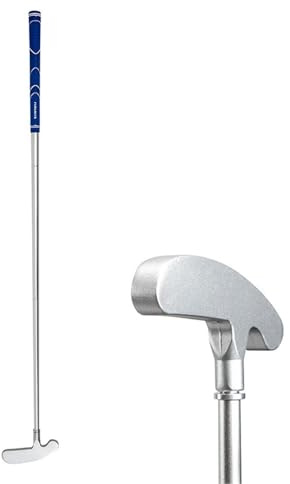 Putter de golf de aleación de aluminio, putter de golf de dos vías, 86,5 cm desmontable con mango de goma, para diestros/zurdos, para interiores/exteriores, min-i club, de golf para cualquier