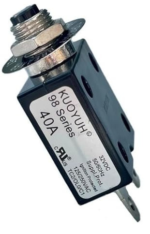 BJWVHGGE Disjoncteur Protecteur Thermique Interrupteur Bouton de réinitialisation 40 ampères