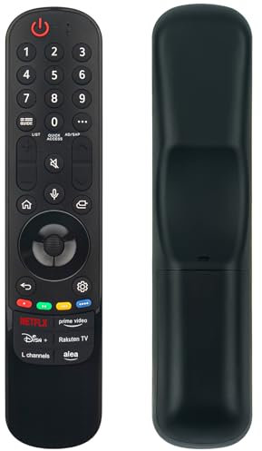 AKB76045003 Télécommande Vocale Remplacée Convient pour LG MR24GA Magic Motion Sensor TV Remote 43NANO81T6A 43UT81006LA 50UT91006LA OLED42C44LA OLED97G45LW Compatible MR23GA MR22GA MR21GA