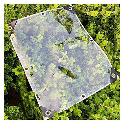 ZLYWE Telo Occhiellato Trasparente A Prova di Polvere Telo Copertura Antivento per Piante da Balcone Telone in PVC Usato per Serra, Padiglione, 0,3 Mm, 21 Specifiche (1.4x3m)
