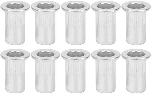 Aluminium M5 Gewinde Nietmutter Einsätze Nutserts 100pcs Nietmuttern Zum Befestigen von Metallplattenrohren