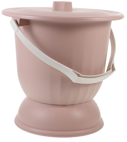 VALICLUD Orinal Desechable Portátil de 4,5 L en Pp, Diseño Antideslizante y Reutilizable para Dormitorio o Acampada, Ligero y Resistente