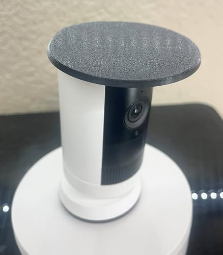 Weather Shield Cover for Ring Outdoor 2K Camera, Rain Snow Protection, White PETG Housing (Black)