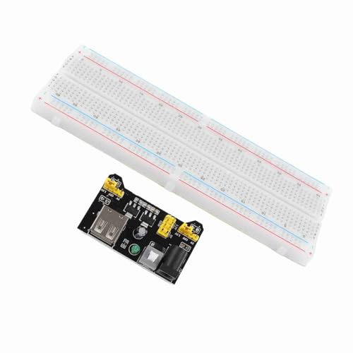 Kit de Planche à Pain à 830 Points Attache avec des Fils d'alimentation et Cavalier 3,3 V 5V pour Les Projets d'électronique Bricolage