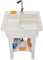 Lavandino per lavanderia, autoportante, in plastica, con lavabo, perfetto per lavanderia, garage, cantina o giardino