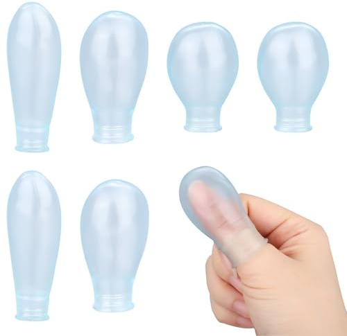 3 Paar Wasserdichte Zehen- und Fingerschützer, Wiederverwendbare Silikon-Protektoren für Schwimmen Duschen Pediküre Maniküre Nagelpflege Bei Nässe und Rissiger Haut Komfortable Passform