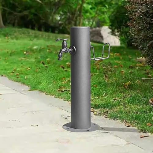 Grifo de agua de acero inoxidable 304 para exteriores, 33.9 pulgadas, anticongelante, para jardín, boca de incendios montada en el suelo para riego y lavado