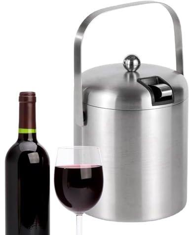 Contenitore per cubetti di ghiaccio per feste, 1,3 litri, con contenitore e secchio, contenitore termico isolato, per bevande, per bar, picnic, barbecue