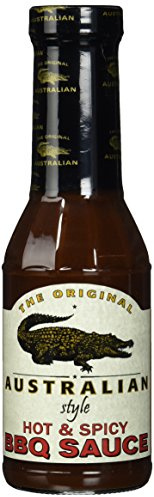 Original Australian BBQ Sauce Hot und Spicy, 1 x 355 ml
