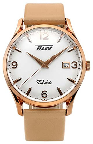 TISSOT Unisex's Analogue Swiss Quartz Watch with Leather Strap T1184103627701