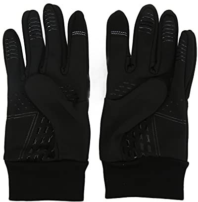 Winddichte Sporthandschuhe,Alle Fingerhandschuhe Antirutsch Fleece Warme Sporthandschuhe Touchscreen Winter Warm Wear Laufhandschuhe für Kaltes Wetter(L)
